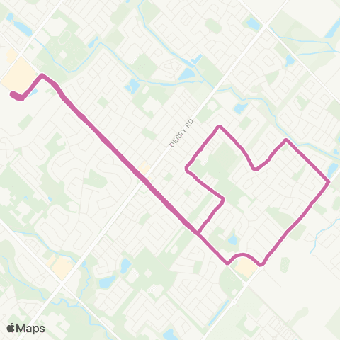 Milton Transit Thompson / Clark map