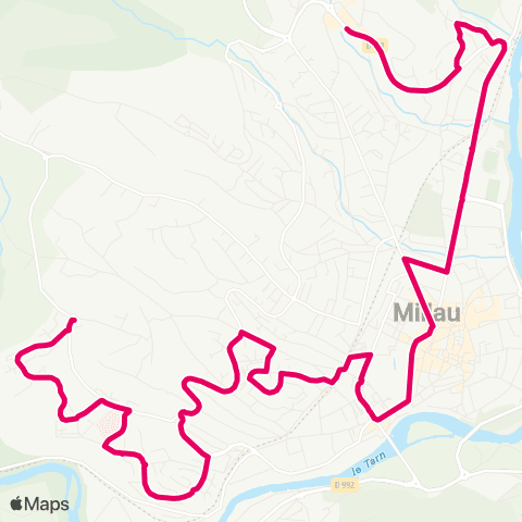 Mio ZAC Cap du Crès - Naulas map