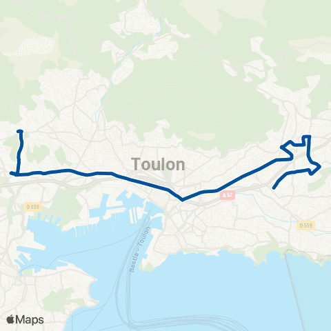 Mistral Hôp. Ste Musse / Coupiane - Beaucaire / Cordeille map