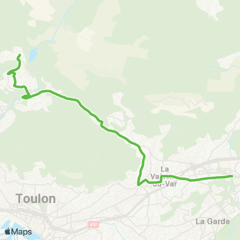 Mistral Revest / Campus La Garde - La Valette map