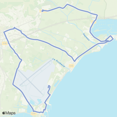Mistral Aéroport Toulon / Hyères - Moulin Premier map
