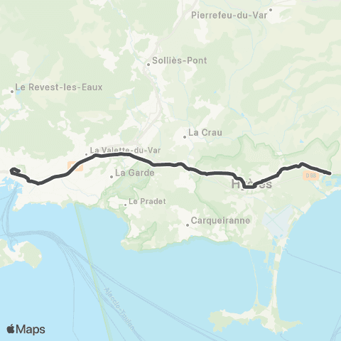 Mistral Gare rout. (Toulon) - Moulin 1er / St Nicolas map