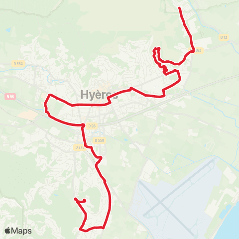 Mistral L'oratoire - Lycée Costebelle map