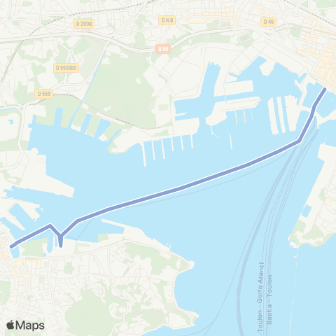 Réseau Mistral Toulon - La Seyne map