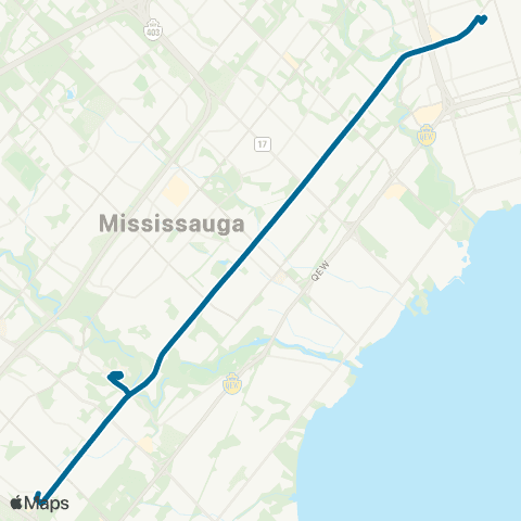 MiWay Dundas Express map