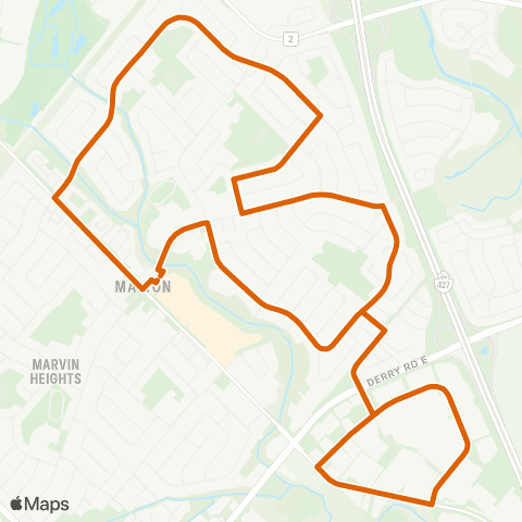 MiWay Malton map
