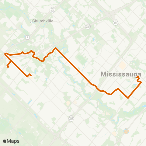 MiWay Creditview map