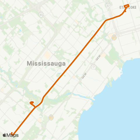 MiWay Dundas map