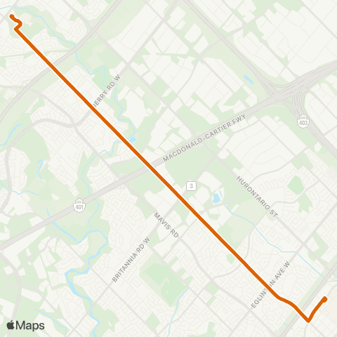 MiWay McLaughlin map