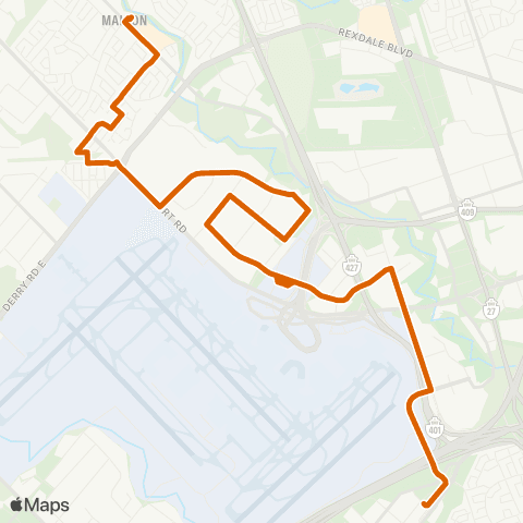 MiWay Northwest map