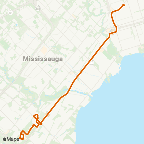 MiWay Sheridan map