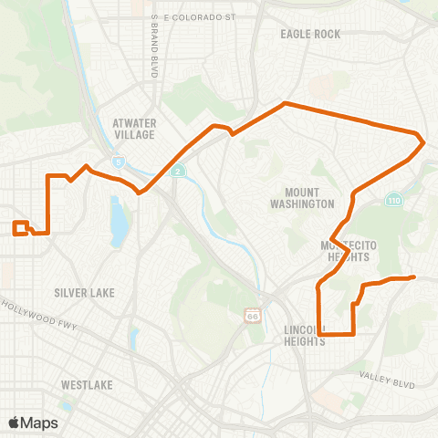 Metro Local Line map