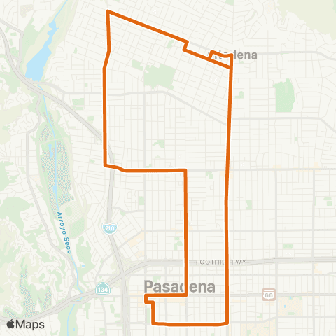 Metro Local Line map