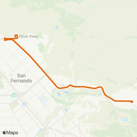 Metro Local Line map