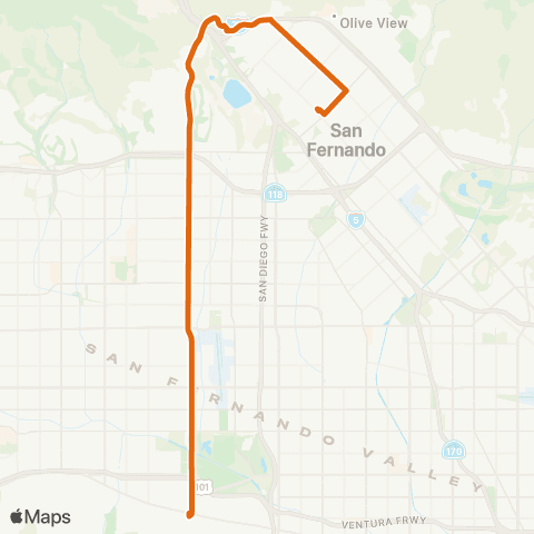 Metro Local Line map