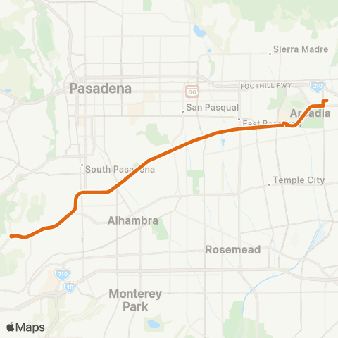 Metro Local Line map