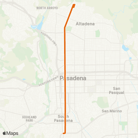 Metro Local Line map