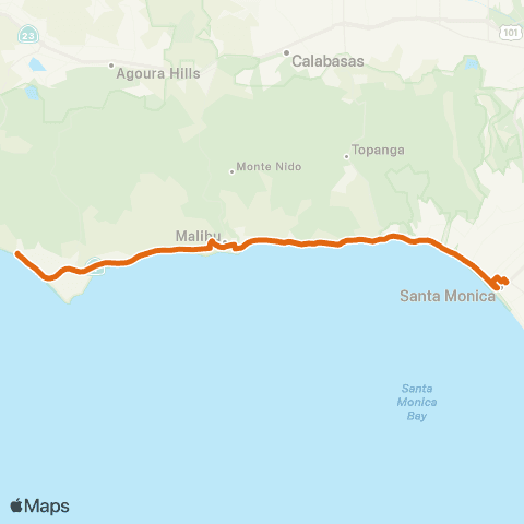 Metro Local Line map