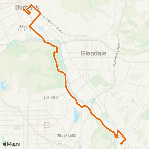 Metro Local Line map