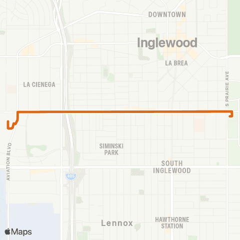 Metro SoFi Stadium Express map