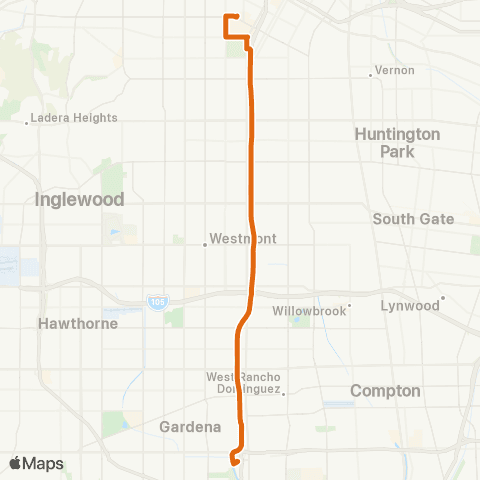 Metro Express Line map