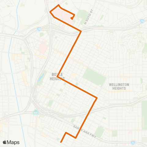 Metro Local Line map