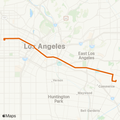 Metro Local Line map