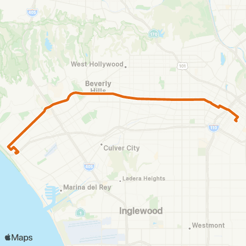 Metro Local Line map
