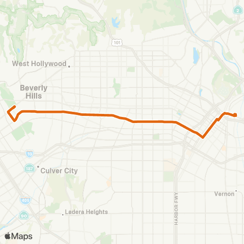 Metro Local Line map
