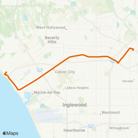 Metro Local Line map