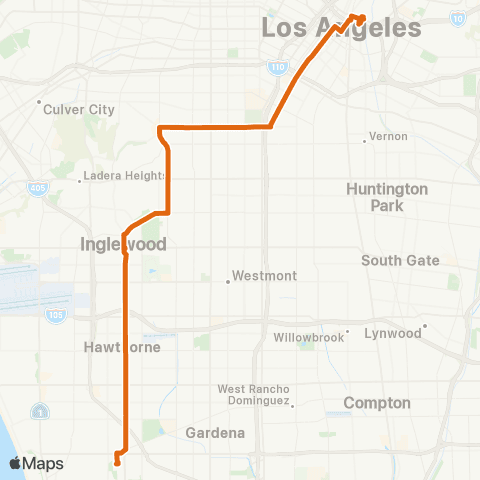 Metro Local Line map