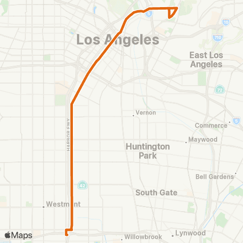 Metro Local Line map