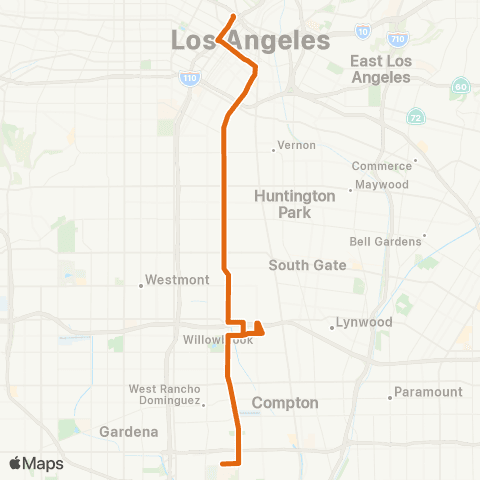 Metro Local Line map