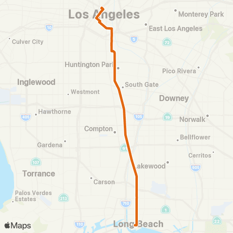 Metro Local Line map