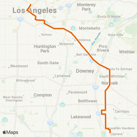Metro Local Line map