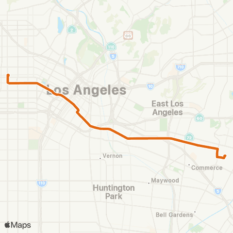 Metro Local Line map