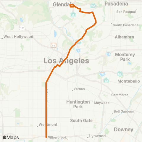 Metro Local Line map