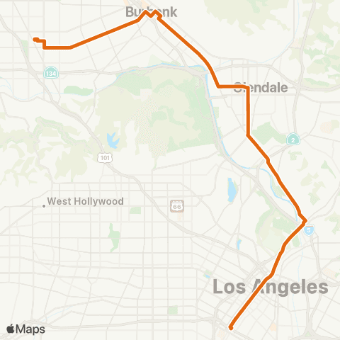 Metro Local Line map
