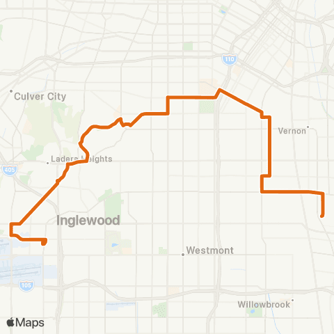 Metro Local Line map