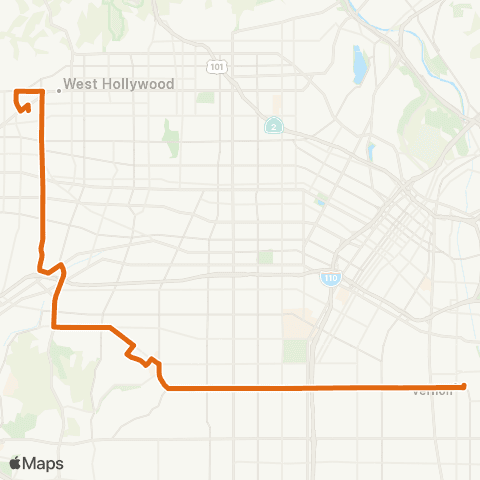 Metro Local Line map