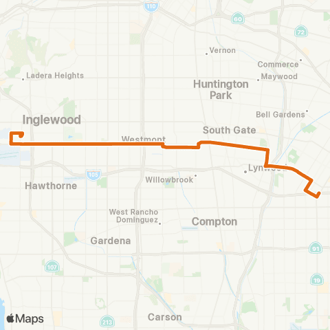 Metro Local Line map