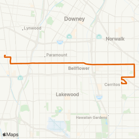 Metro Local Line map