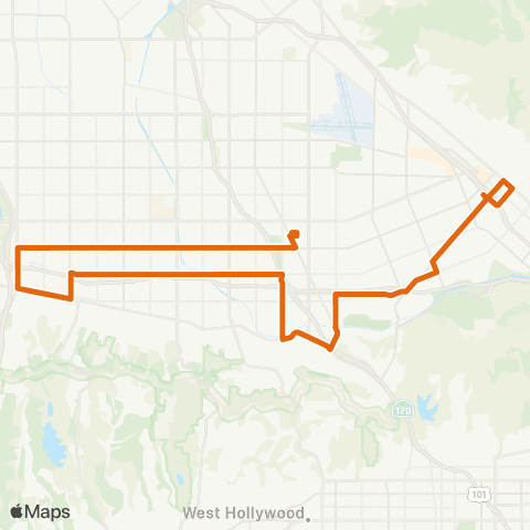 Metro Local Line map