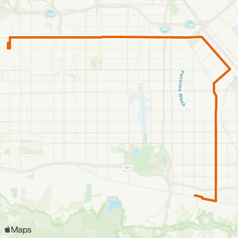 Metro Local Line map
