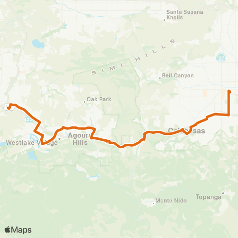 Metro Local Line map