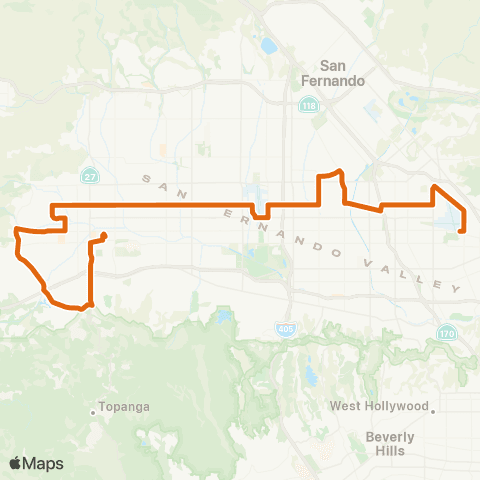 Metro Local Line map