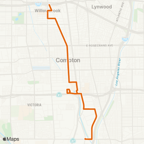Metro Local Line map