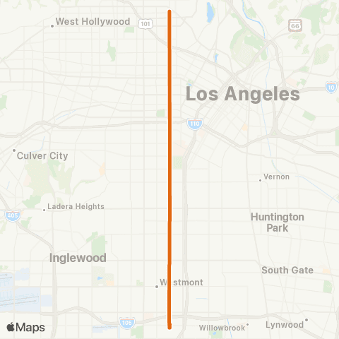 Metro Local Line map