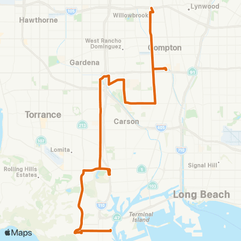Metro Local Line map