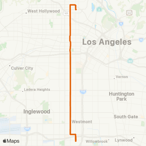 Metro Local Line map